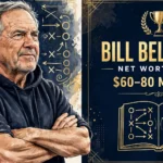 Bill Belichick net worth 2026 — estimated $60 to $80 million fortune infographic