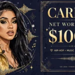 Cardi B net worth 2026 — estimated $90 to $110 million fortune infographic