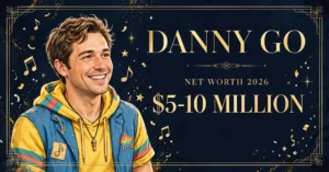 Danny Go net worth 2026 — estimated $5 to $10 million fortune infographic