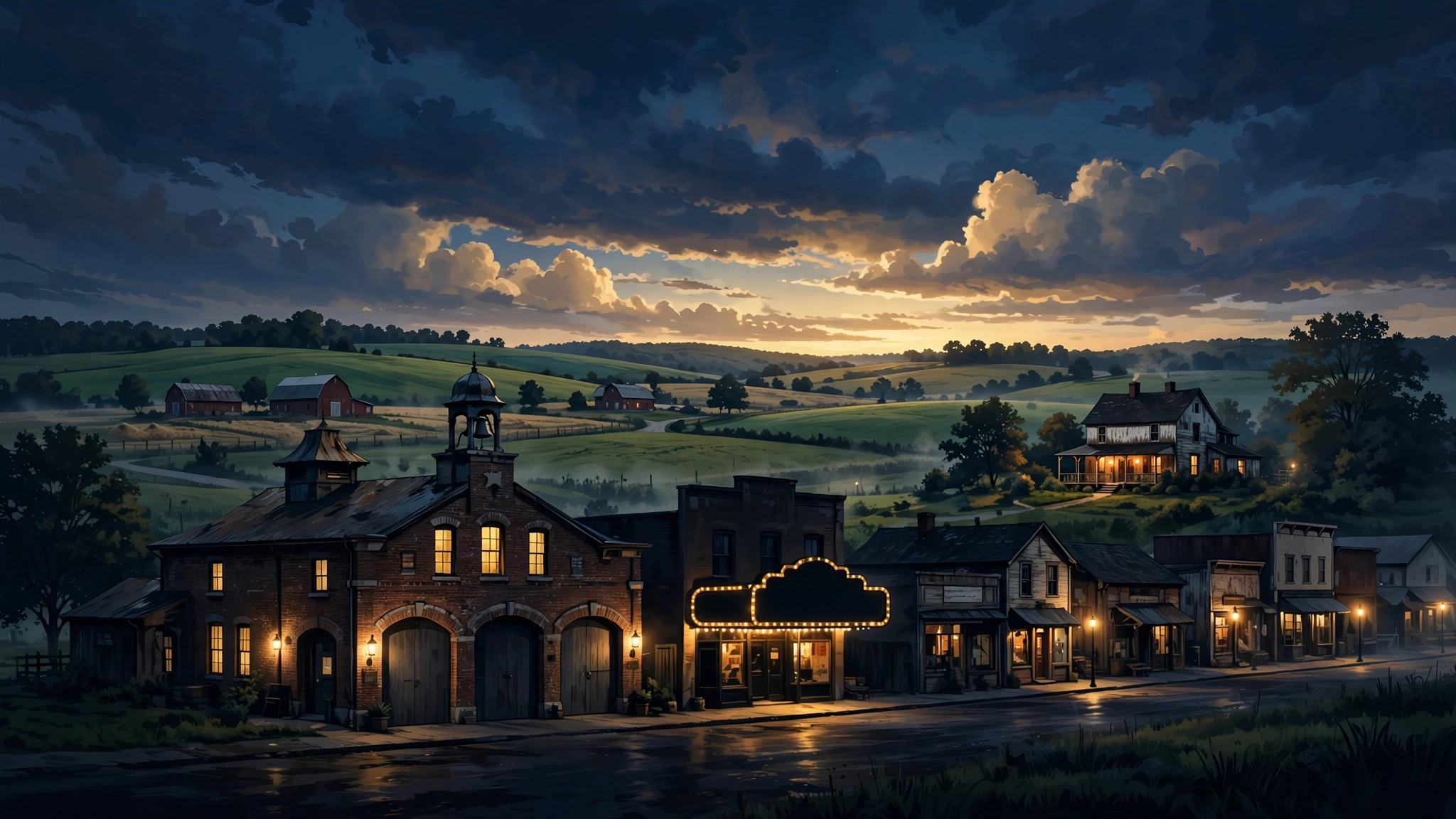 Ohio countryside at dusk — Yellow Springs property portfolio