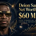 Deion Sanders net worth 2026 — estimated $60 million fortune infographic