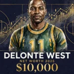 Delonte West net worth 2026 — estimated $10,000 fortune infographic