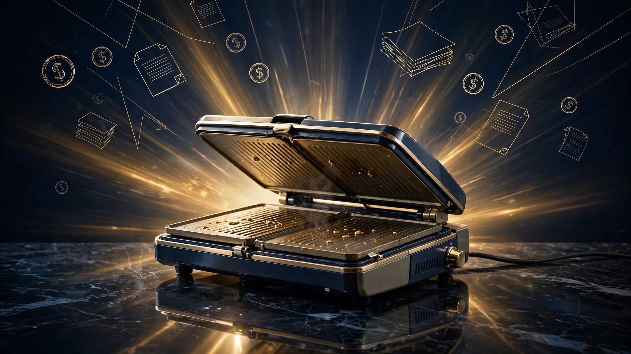 The grill deal that dwarfed boxing — reported 40–45% royalty, then the $137.5M buyout