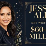 Jessica Alba net worth 2026 — estimated $60 to $100 million fortune infographic