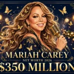 Mariah Carey net worth 2026 — estimated $350 million fortune infographic