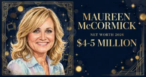 Maureen McCormick net worth 2026 — estimated $4 to $5 million fortune infographic