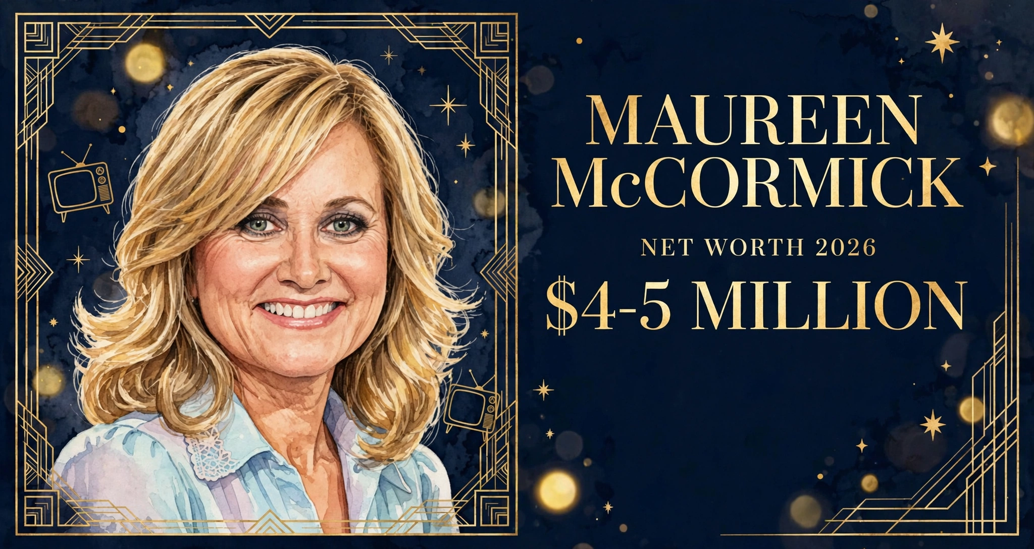 Maureen McCormick net worth 2026 — estimated $4 to $5 million fortune infographic