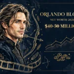 Orlando Bloom net worth 2026 — estimated $40 to $50 million fortune infographic