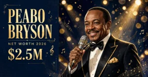 Peabo Bryson net worth 2026 — illustrated portrait of the R&B legend
