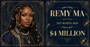 Remy Ma net worth 2026 — estimated $3 to $5 million fortune infographic