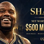 Shaq net worth 2026 — estimated $500 million fortune infographic
