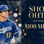 Shohei Ohtani net worth 2026 — estimated $150 to $250 million fortune infographic
