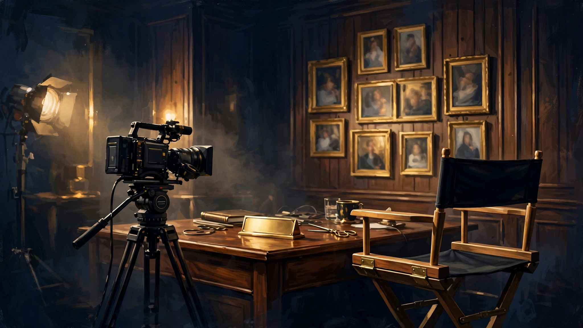 Reality television production set with lights and cameras — the Dadager era on Netflix