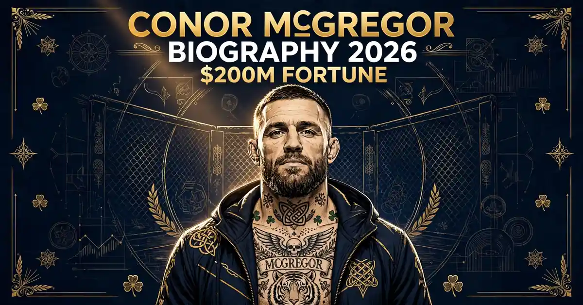 Conor McGregor biography 2026 — age, $200M fortune and UFC career illustrated profile