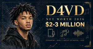 d4vd net worth 2026 — estimated $2 to $3 million fortune infographic