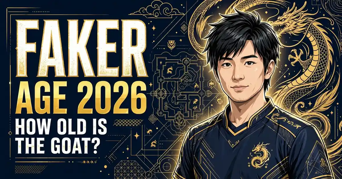 Faker age 2026 — 30-year-old League of Legends GOAT illustrated portrait