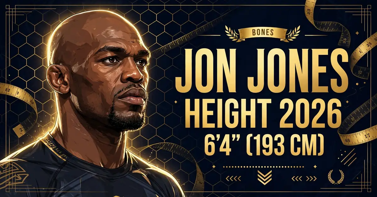 Jon Jones height 2026 — how tall is'Bones' Jones, 6'4