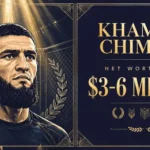 Khamzat Chimaev net worth 2026 — estimated $3 to $6 million fortune infographic