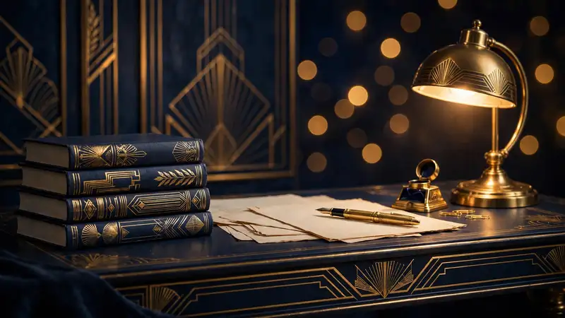 Stack of navy-and-gold hardcover books on a desk with a lamp, illustrating Laura Ingraham's six published books