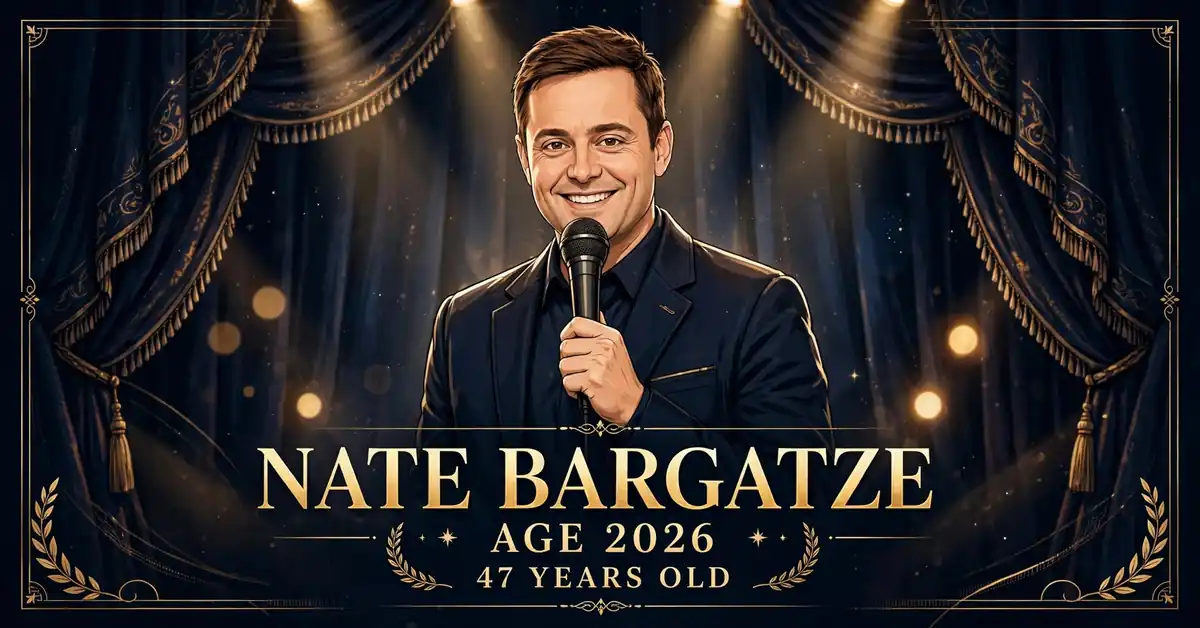 Nate Bargatze age 2026 — the 47-year-old comedian's career timeline infographic