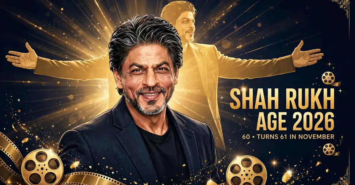 Shah Rukh Khan age 2026 — the Bollywood superstar at 60, turning 61 in November